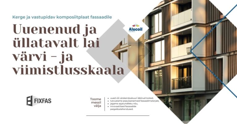 Alucoil on esindatud 2023 Eesti Ehitab Ehitusmessil