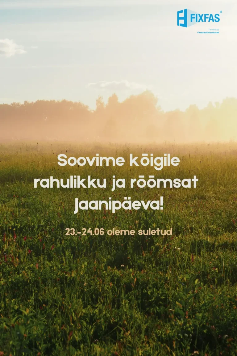 FixFas kontor on suletud 23.06 – 24.06